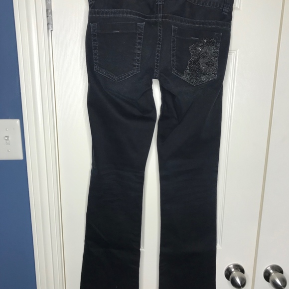 Guess Daredevil Boot Cut Jeans-Black-Size 27 - Picture 4 of 6